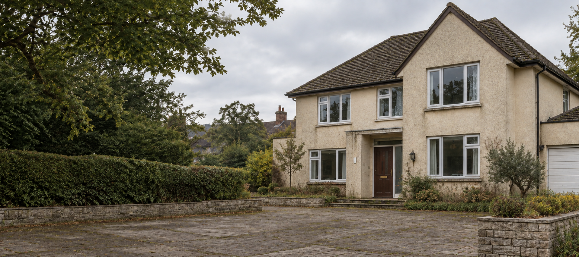 Illustrative exterior before renovation